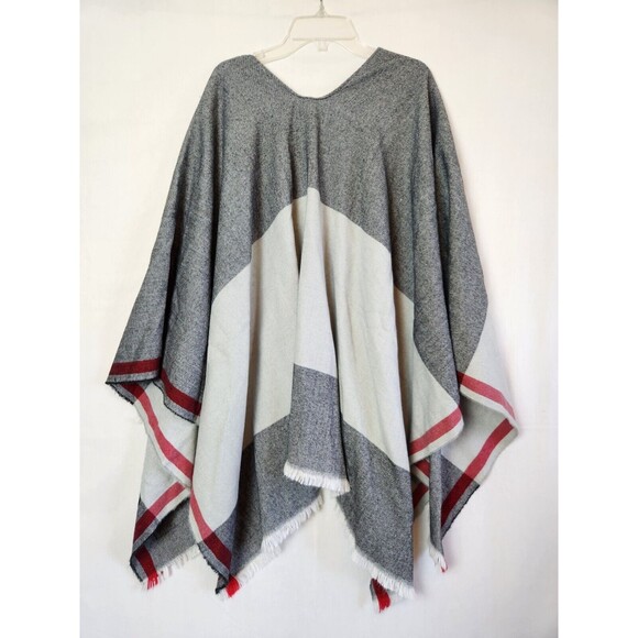 Calvin Klein Sweater Poncho Womens Corpcore Preppy Lagenlook Feminine Work Wear - Picture 2 of 4